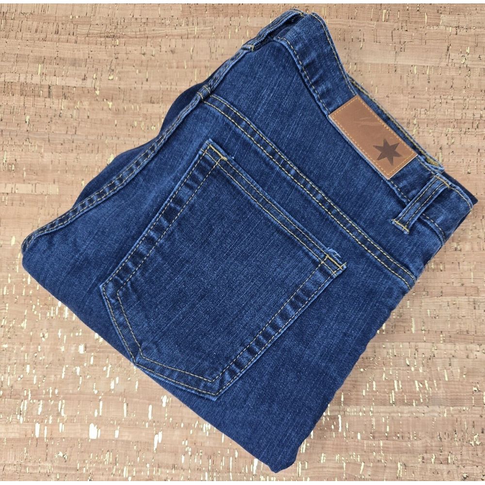 Dearborn Denim‎ Blue Women's Straight Leg Jeans Size 34/32 Dark Wash Made In USA